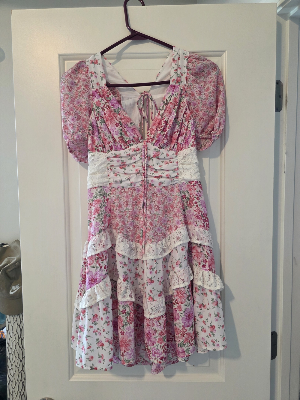 Altard State Pink Floral Mini Dress